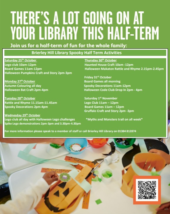 Brierley Hill Library - Children's Half Term Activities